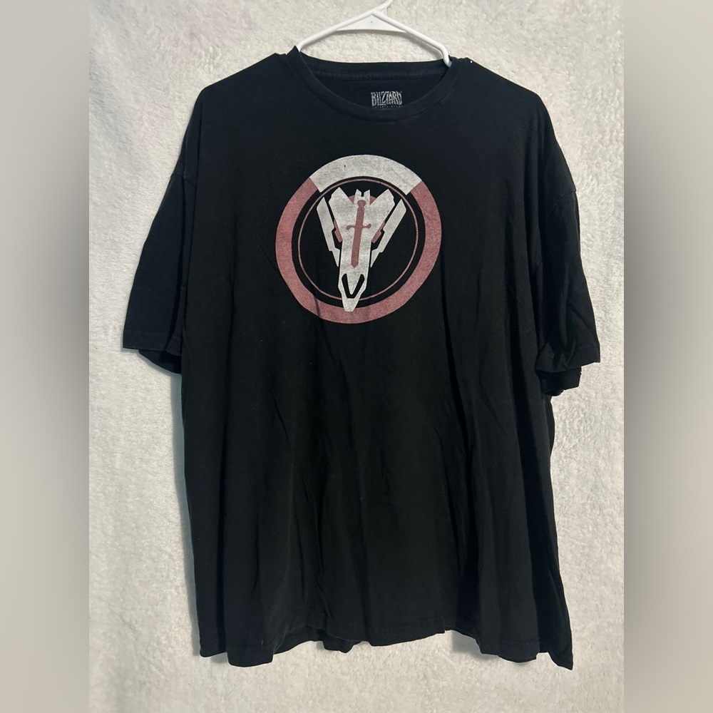 Blizzard Overwatch Jinx Graphic Shirt Sleeve Crew Neck T-shirt Size 2X